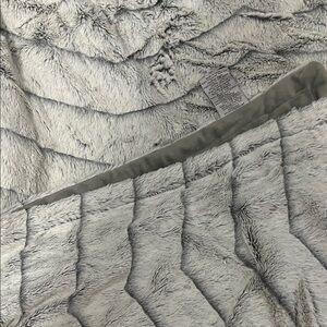 Jennifer Lopez Gray Faux Fur Throw